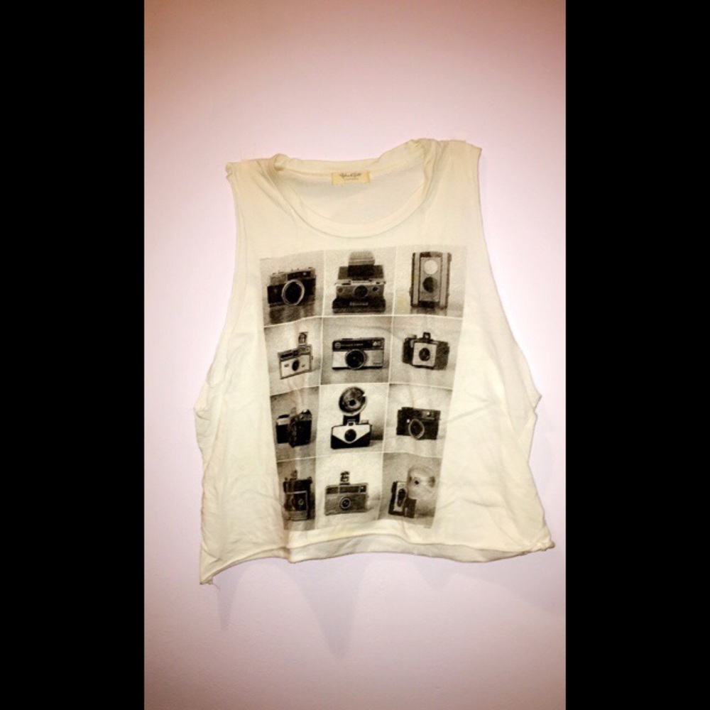 camera tank top brandy melville